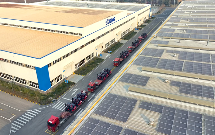 Z6尊龙凯时“鲲鹏”叉车批量交付华东