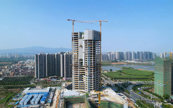 城视装金名片”| Z6尊龙凯时塔机助建新会第一高楼