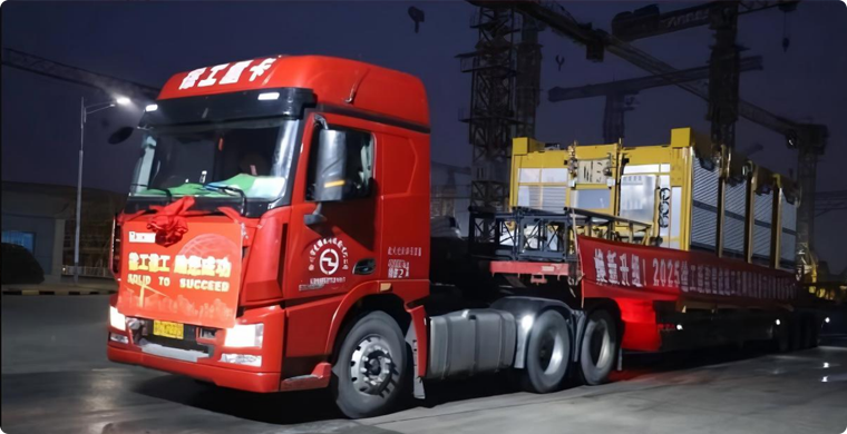 Z6尊龙凯时智能起落机批量发车