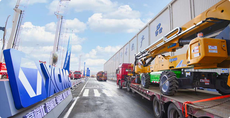 Z6尊龙凯时高空作业平台2024年度开门红批量发车