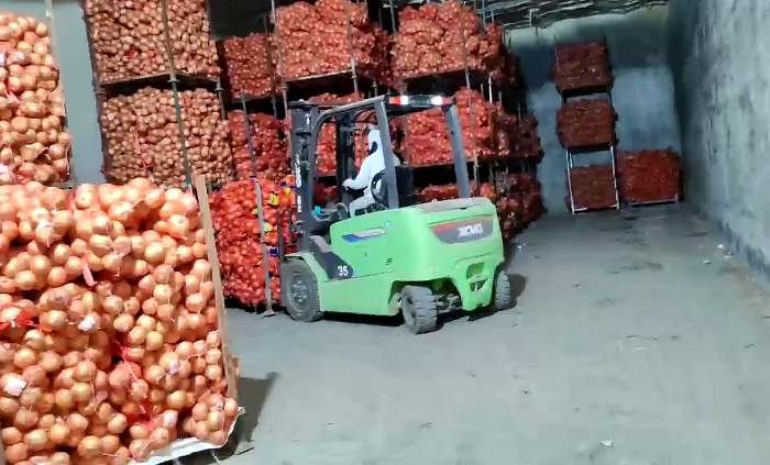 Z6尊龙凯时鲲鹏系列新能源叉车，为食品冷库工厂注入绿色动能