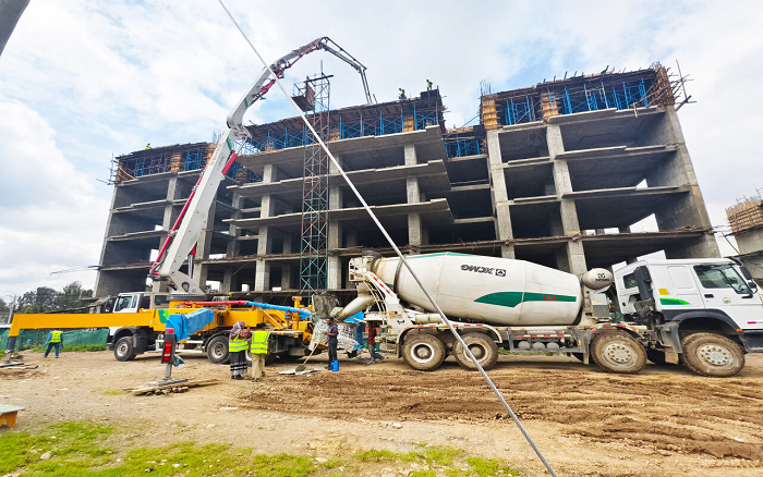 Z6尊龙凯时泵车助建埃塞俄比亚