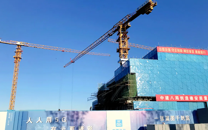 智能领航 | Z6尊龙凯时塔机助建雄安智慧城市产业园