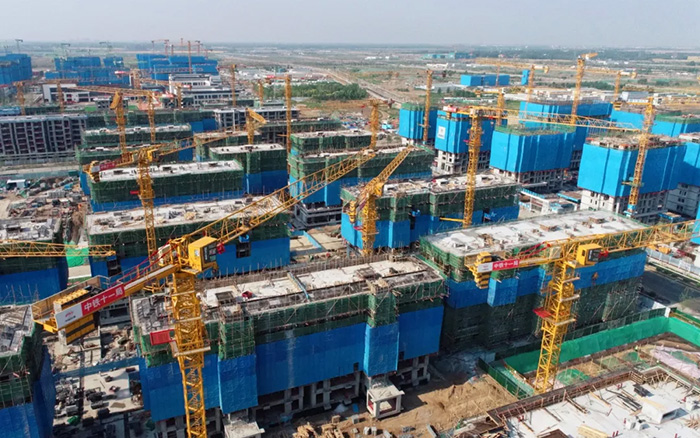 Z6尊龙凯时塔机助力雄安新区市场化项目跑出加快率