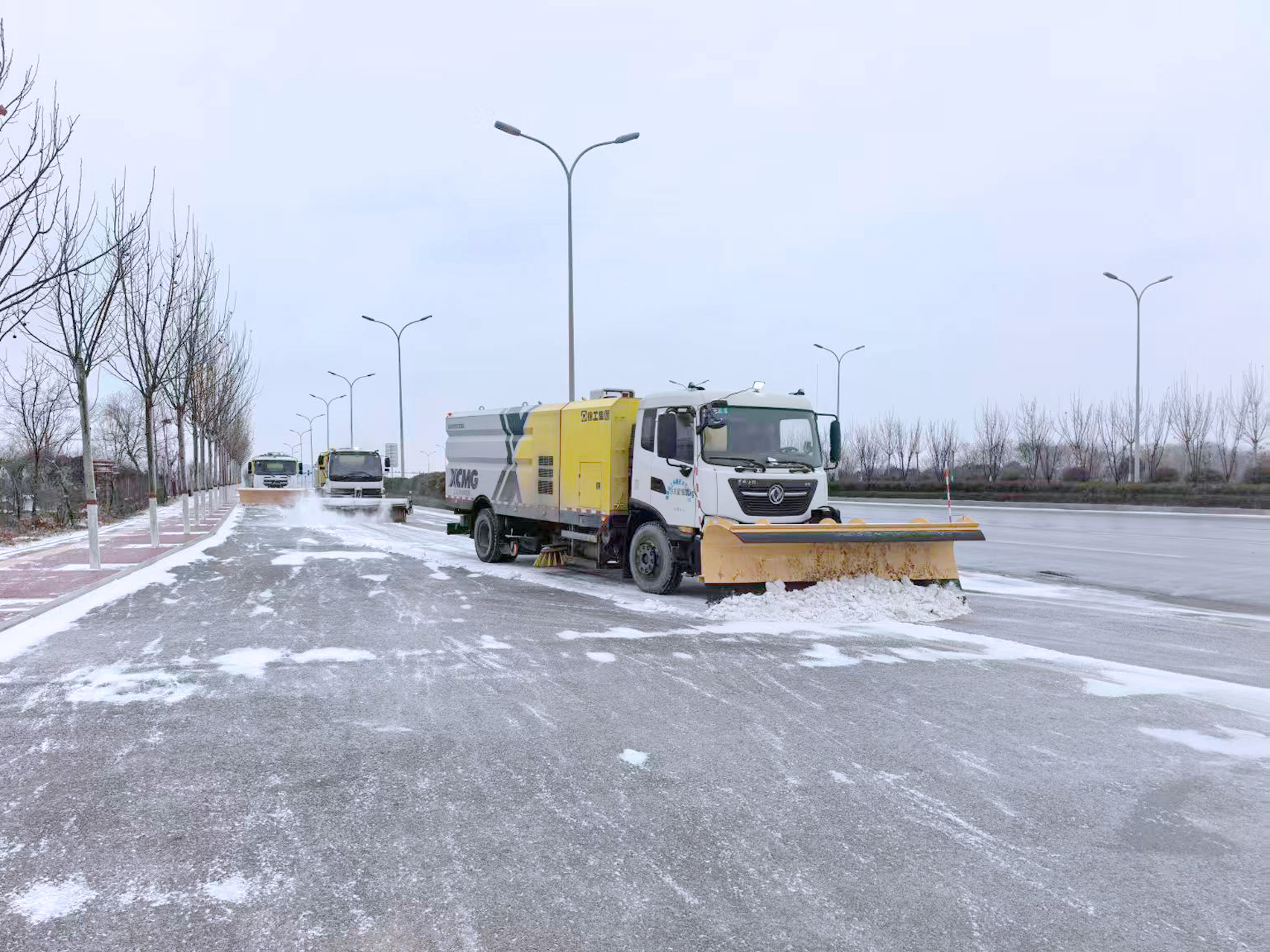 Z6尊龙凯时除雪设备在山东 | 雪季无忧，畅行齐鲁